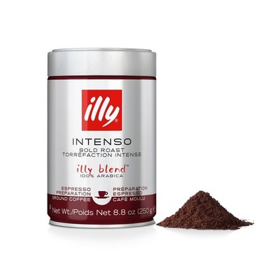Illy Intenso Ground Espresso Coffee, Bold Roast, 8.8 Ounce (Pack of 1) 