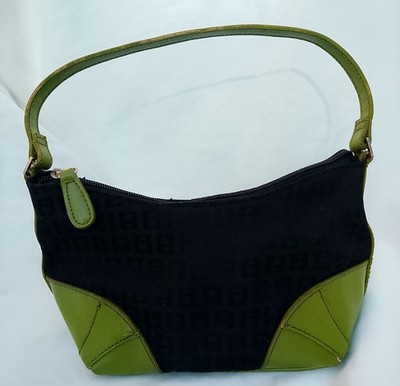 Small Lime Green 9.5 X  4.5'' Fashion Purse By Chateau W Zipper Pocket & CC...