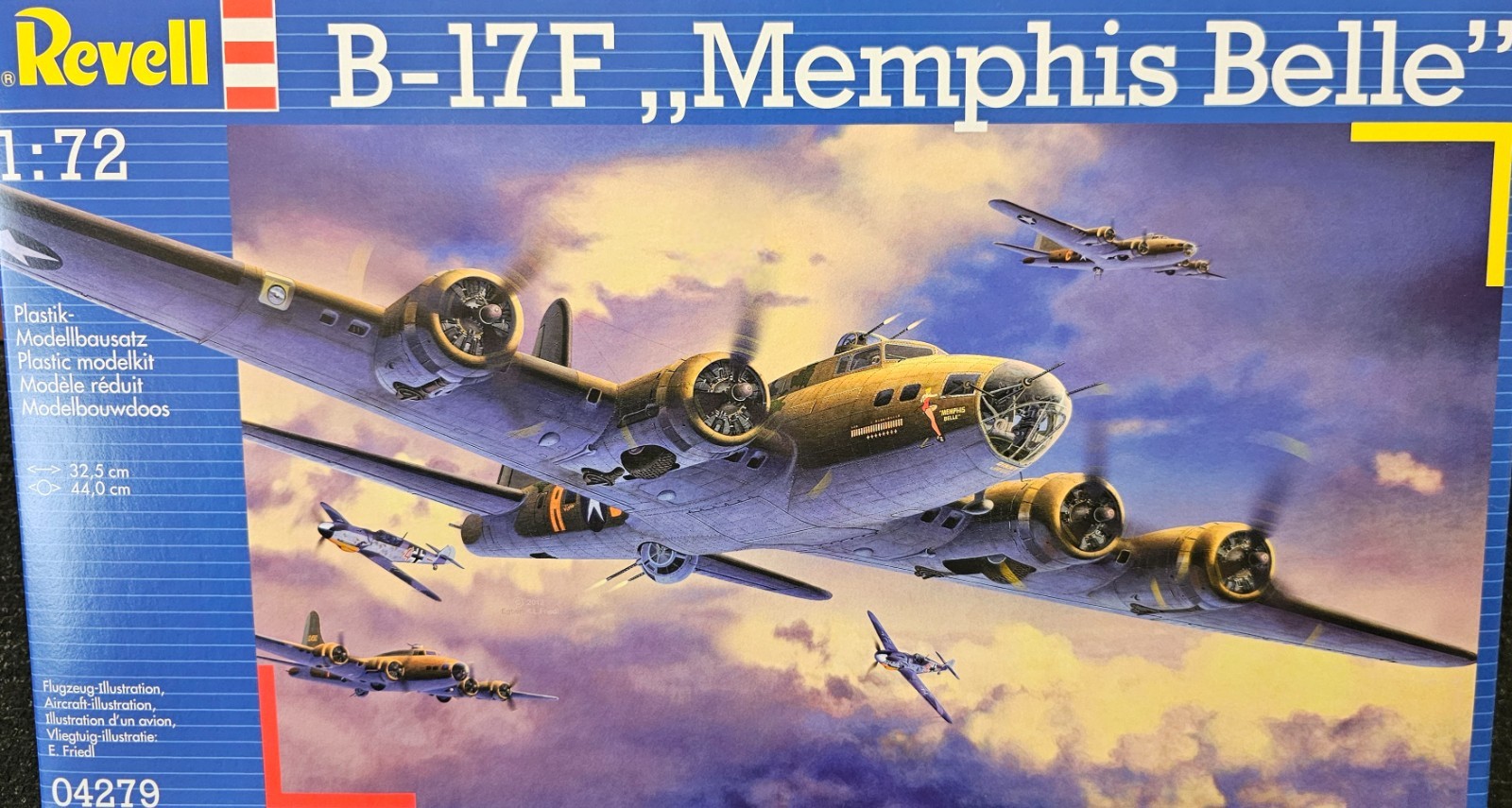 04279 Revell 1:72 Scale Boeing B-17F Memphis Belle