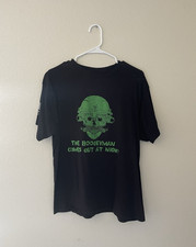 SIZE XL American Spartan Apparel Boogeyman Skull Graphic Men's Black T-Shirt