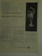 Magazine Ad* - 1944 - AT&T / Bell System - World War II -  A New Resource