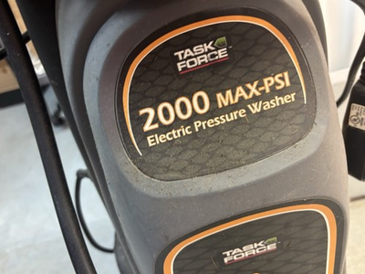 #ad #ad Task Force 2000 PSI at 1.2 GPM 120V Electric Powered Cold Water Pressure Washer $65.00