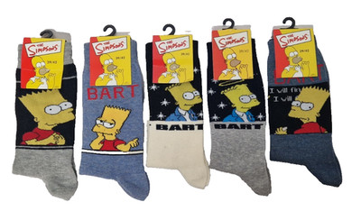The Simsons Crew Socken 5er Packung Gr.39-42, Neu !!
