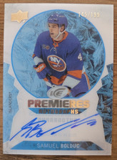 2023-24 Upper Deck Ice Samuel Bolduc Premieres Auto #IPA-SB Islanders /199