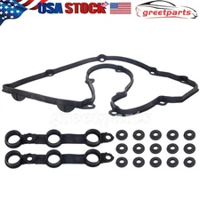 FOR BMW VICTOR REINZ GERMAN VALVE COVER GASKET SET WITH 15 BOLT SEALS E46 E39