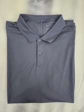 Nike Victory Solid Polo Shirt Dark Grey Men's Size XL New