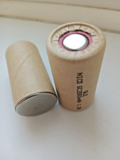 2x Nicad 2000mAh 1.2V Rechargeable Battery Cell, SANYO NEW! (sub-C Vintage)