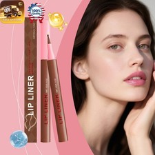 Brown Lip Liner Pen   Waterproof Long Lasting Versatile Natural Easy Apply   