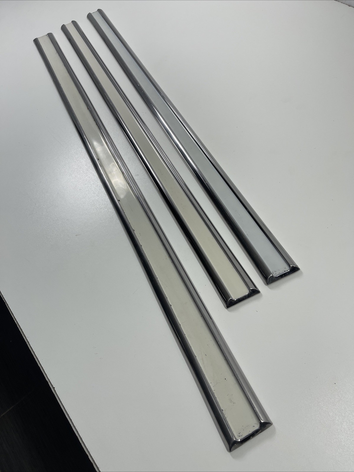(3) NOS 1959 Chevrolet Belair Parkwood Kingswood Door Moldings  p0