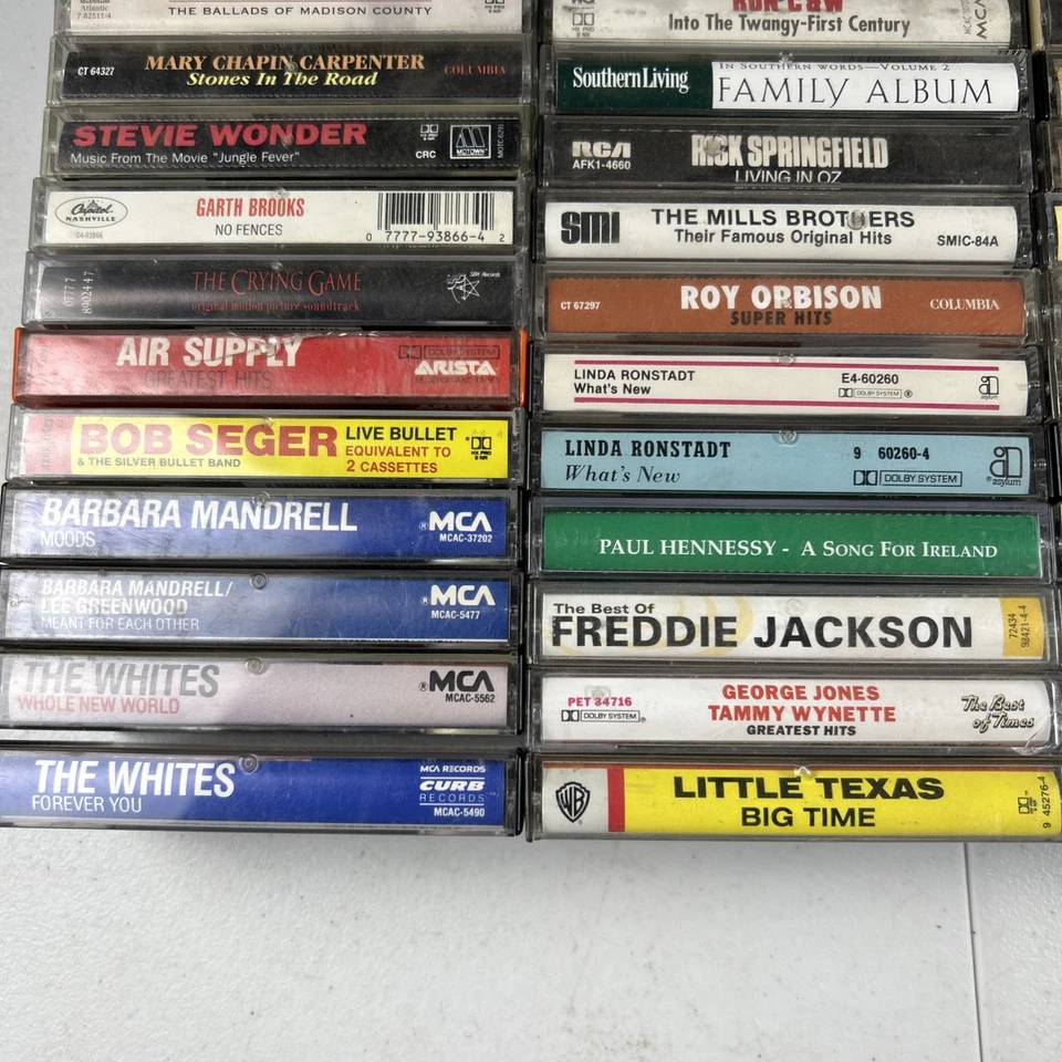 Lot of 80 Cassette Tapes Mixed Genres & Artists 70s 80s 90s Music Bundle — 第 3/4 张图片