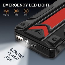 Portable 12V 3000A Car Jump Starter Battery Power Bank for Emergency Vehicle Use