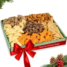 Cheese and Nuts Gift Basket - Gift Basket for Men, Women, Birthday, Includes ...