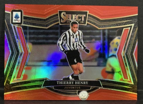 2024-25 Panini Select Serie A Juventus Thierry Henry Field Level Red Prizm