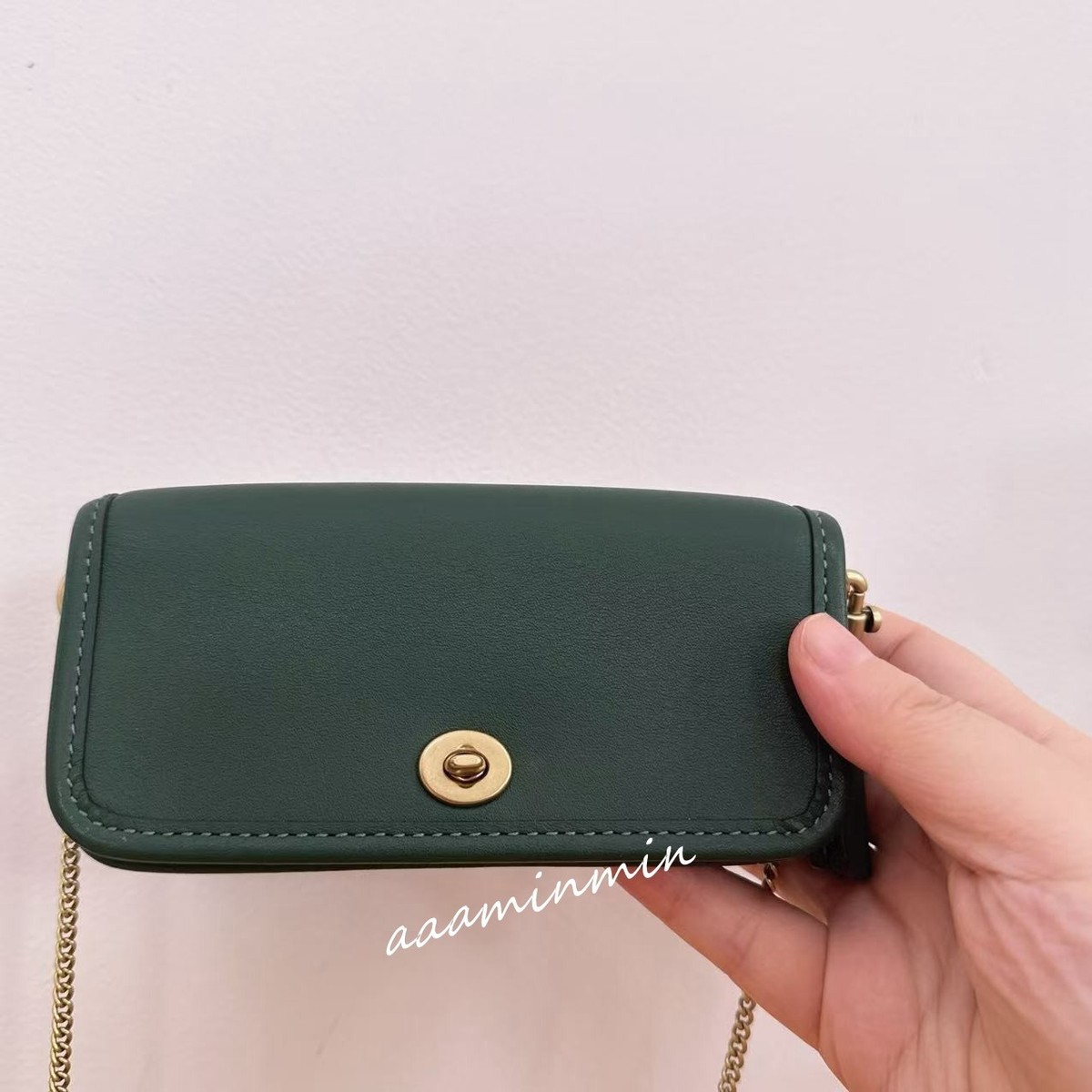NWT Coach Dinky Bag 14 Mini Crossbody Hunter Green CZ108