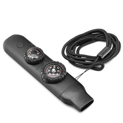 7 in 1 Whistle with For Compass LED Light and Temperature Meter for Outdoor Use
