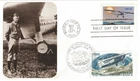 1977 FDC, #1710, 13c Lindbergh Flight, Sarzin with France stamp/cancel