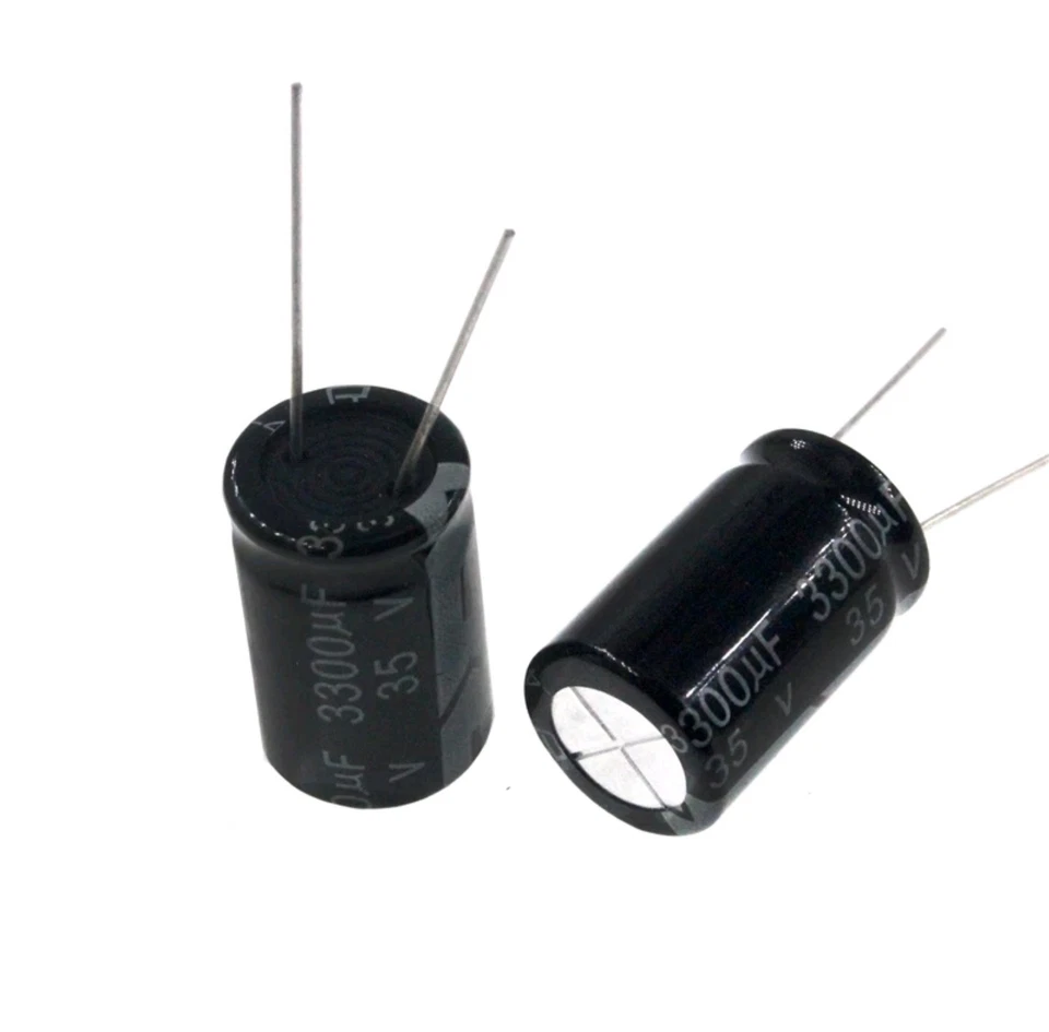 20x Marcon 25v 3300uf 35volt 3300mfd 105c aluminum electrolytic capacitors. - image 2 of 3