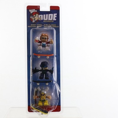 Tech Deck Dude Evolution 3 Pack Shanks Erik Fred CIP Open Package