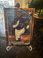 2024 bowman chrome andres arias bcp-236 Reptilian Orange Refractor /25