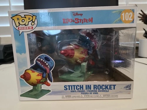 Funko Pop! Rides – Disney Lilo & Stitch Stitch in Rocket #102 (Box Damage)