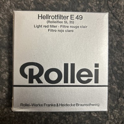 Rare Rollei Rolleiflex Hellrot Light Red Filter Hellrot E49 Wie Neu