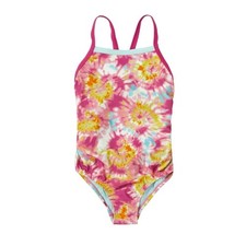 Speedo Girl's Propel Back One Swimsuit Tie-Dye Size 14 NWT