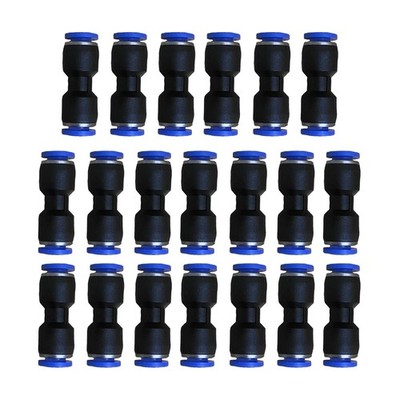 1/4 OD Pneumatic quick Connector Push to Connect fittings 0.25 Inch, Gray