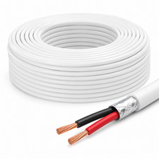 22/2 UL Certified Security Burglar Alarm Wire Cable, 500ft Bare Copper, CL2/CL3