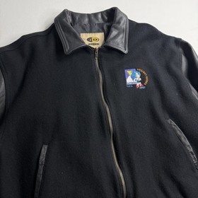 Vintage Sonic The Hedgehog Dreamcast Developer Wool Leather Jacket Size L