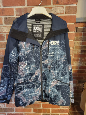 Mens Picture Expedition Naikoon Jacket. Navy And Print Large. New With Tags.