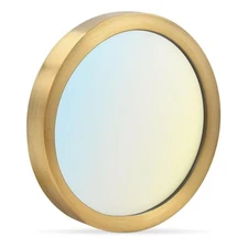 Luxrite 5 Inch LED Flush Mount Ceiling Light 10W 600LM 5CCT Dimmable ETL Brass