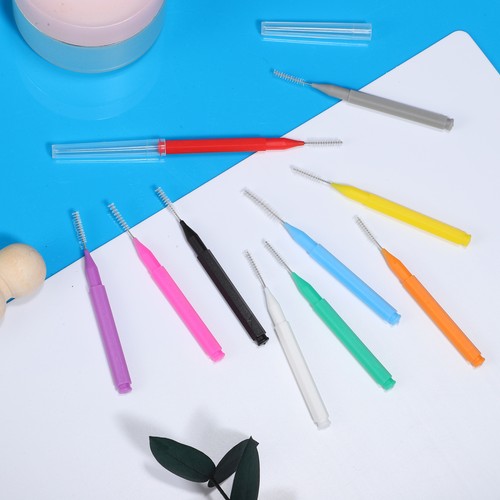 100 Pcs Interdental Brush Brushes Disposable Picks Travel Tools for Home Use - Bild 6 von 11
