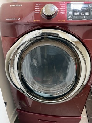 Samsung Front-Load Dryer Red w/ Child Lock, Delay Start, Sanitize