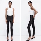 Zara Women's Black Leather Pants Size S — photo 1