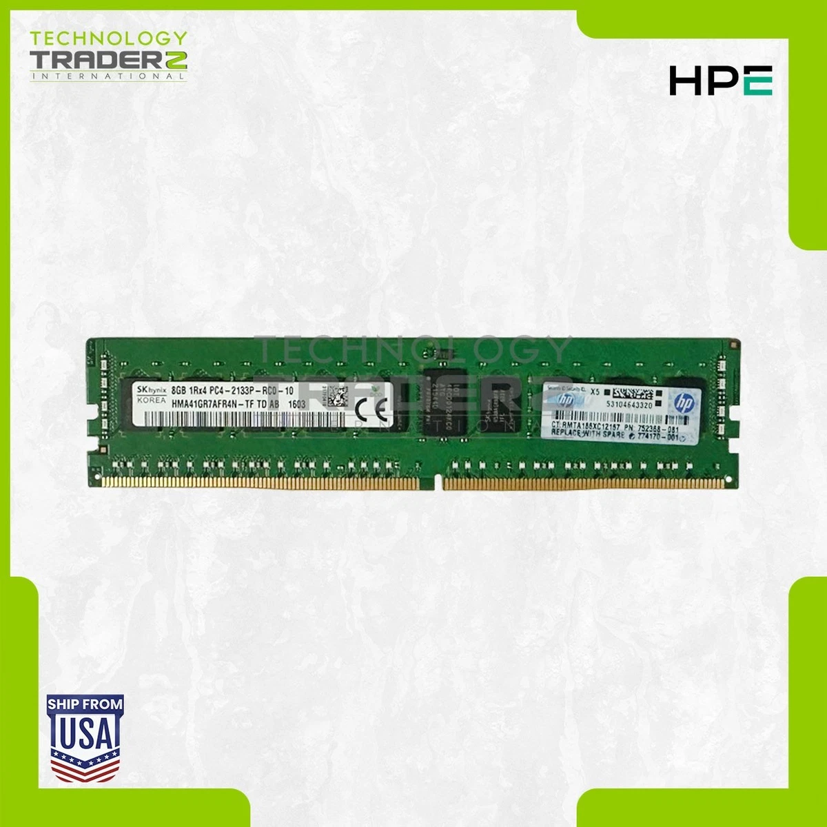 PC4-17000 (DDR4-2133) Bus Speed ECC Network Server Memory (RAM