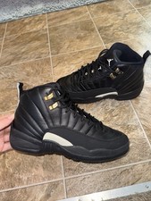 Air Jordan 12 Retro The Master Black Leather Sneakers