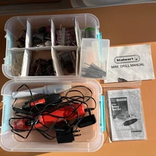 *Lot Of 2* Stalwart Mini Drill With Accessories And Drill Master Rotary Tool