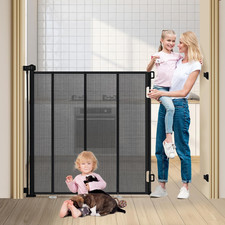 47" Extra Tall Retractable Baby Gates, Extends to 59" Wide, Extratall Retractabl
