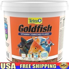 Goldfish Flake Food Balanced Diet Cleaner Water Antioxidants Color Enhancer New