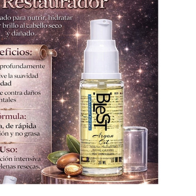 Blest Argan Oil Restorative Hair Treatment Oil for Moisturizing & Shine 30ml