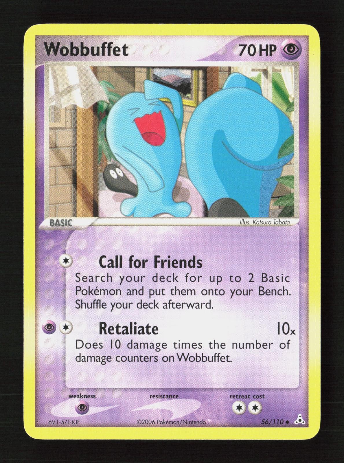 Wobbuffet 56/110 Uncommon Holon Phantoms Pokemon Near Mint