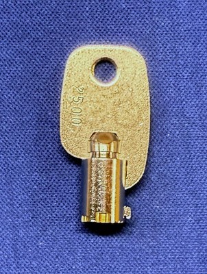 #2500 Key For ICE Games Cosmic Air, Fast Track Air Hockey Game Table Goal Door