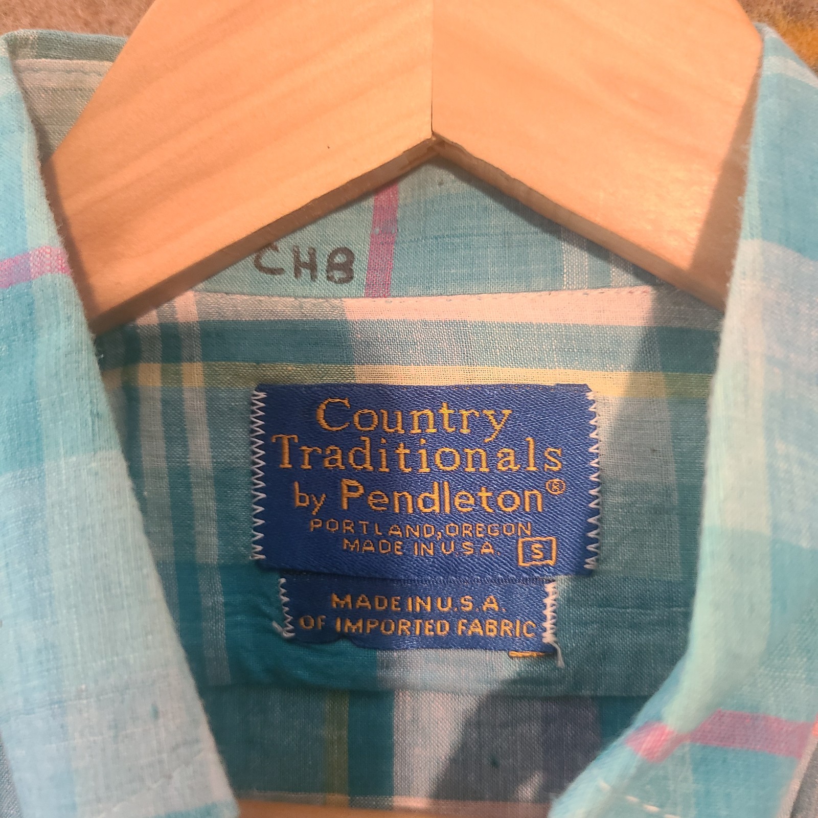 Pendleton Button Down Polo Shirt Mens Small Count… - image 4