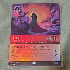     Disney Lorcana Epic Elsa Concerned Sister 215/204 Winterspell    