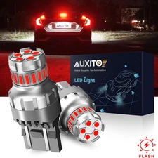 T20 7440 7443 Red LED Light Strobe Flash Blinking Brake Tail Light Parking Bulbs