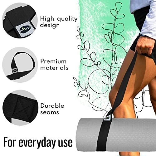 Adjustable 64-Inch Yoga Mat Strap in Blackberry & 30+ Colors – Durable Mat Holder Adjustable 64-Inch Yoga Mat Strap in Blackberry & 30+ Colors – Durable Mat Holder