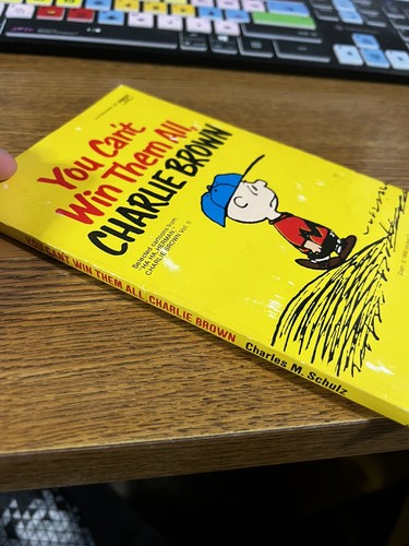 YOU CANT WIN THEM ALL CHARLIE BROWN Charles M Schulz peanuts 1972 vintage - Picture 2 of 6