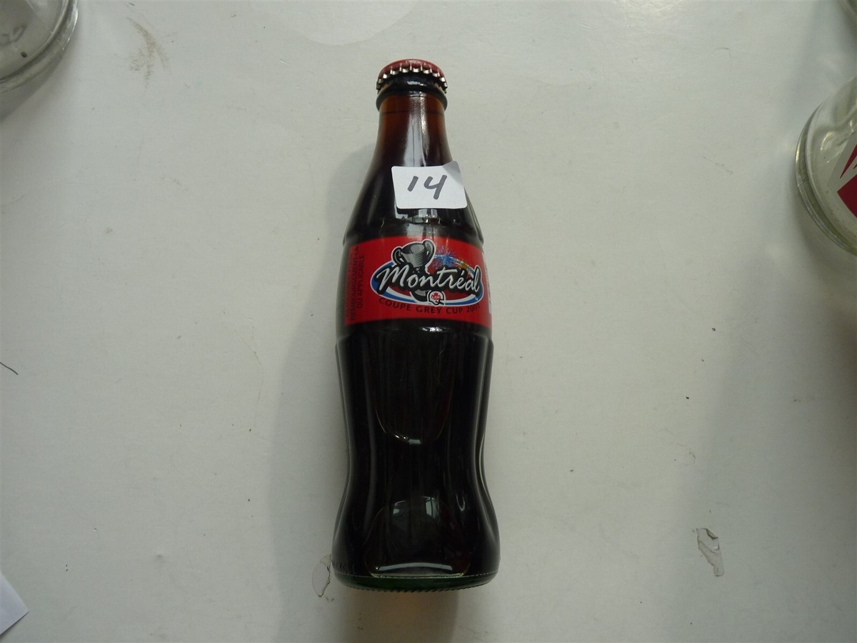 COCA COLA COKE BOTTLE 2001 GREY CUP MONTREAL FULL UNOPEN | eBay