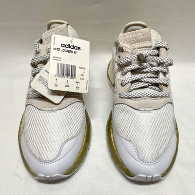 Adidas Nite Joggers Women s Size US 5.5 Gold White FV4138 Boost Reflective NOS