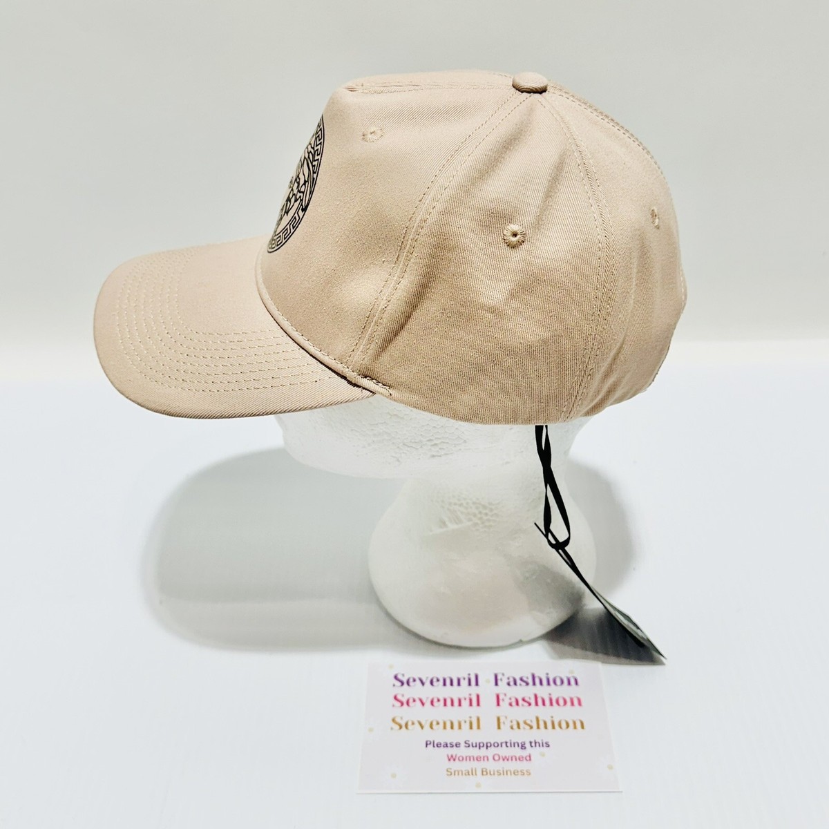 Versace★素敵!Medusa Logo Classic Baseball Cap Beige NWT $350 Versace Medusa Logo Classic Men Hat Baseball Cap